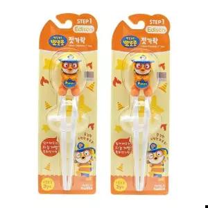 어린이집준비물 뽀로로 에디슨 젓가락 1단계 (소방관) 2개세트