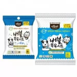 에티펫 버블 목욕 시트 큰사이즈 (15매) 에티펫 티슈 위생