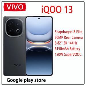 VIVO iQOO 13 스냅드래곤 8 엘리트 후면 카메라, OIS 6.82 인치, 2K Q10, 144Hz, 6150mAh, 120W SuperVOOC,