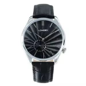 WL LO-5012C P_블랙 손목시계 가죽시계 가죽밴드 패션시계