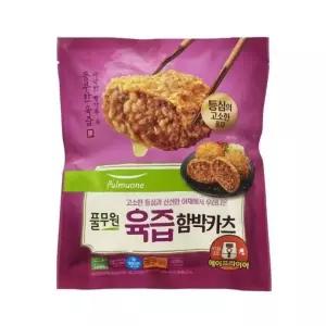 풀무원식품 육즙함박카츠 함박스테이크 술안주 밥반찬 떡갈비 420g