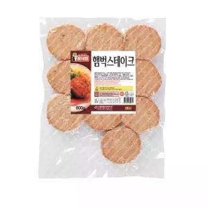 롯데햄 햄벅스테이크 600g x10개입 / 박스
