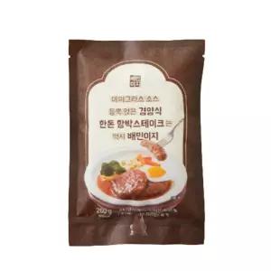 배민이지 경양식 한돈 함박스테이크 2입 260g
