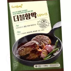 함박스테이크 1kg 간편식다짐육패티 아이들반찬 도시락반찬 돼지고기함박