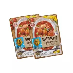 오뚜기 간편식 팬트리 오즈키친 토마토미트볼 즉석밥 자취 180g 2개 1세트