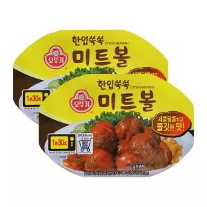 오뚜기 한입쏙쏙 미트볼 새콤달콤하고 쫄깃한 맛 (180g) 2개