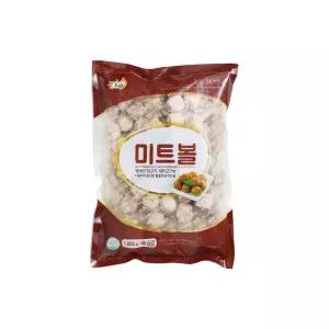 굿프랜즈 미트볼 1kg 스파게티 파스타 라자냐 도시락 식단 4분 냉동