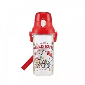 [알티피아]TBZ 일본 hellokitty 쿠키클리어 어깨끈 물통 480ml
