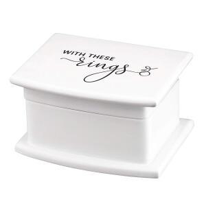릴리안 로즈 화이트, The Wed Box 링 베개 얼터너티브, 2.85x3.75x2.1 (RA520)