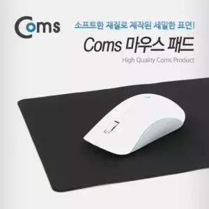 Coms 마우스 패드 저가형 일반패드 24x20cm Black (W76C9DA)
