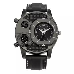 1Plus1 아날로그 DGJUD Black 손목시계 와치 V8-02 (W79D708)