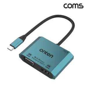 TBZ Coms C타입 to HDMI 4K 60Hz VGA PD 충전 컨버터 젠더 FW006