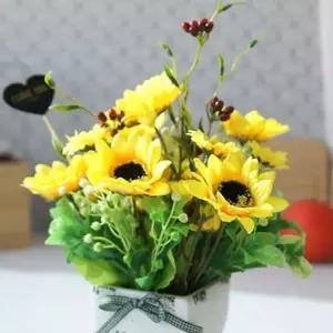 빈티지 해바라기 화분 조화화분 행운화분