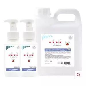 [골드스마일]이공 딸기향 4L+500mlx2대용량리필 거품형 물비누
