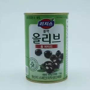 고품질 동서 리치스 블랙올리브 홀 405g 염장절임올리브 식염절임올리브 (W94E5AD)