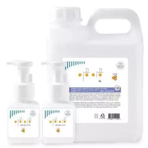 이공이공 핸드워시 허니향 4L 1개+300ml 본품 2개