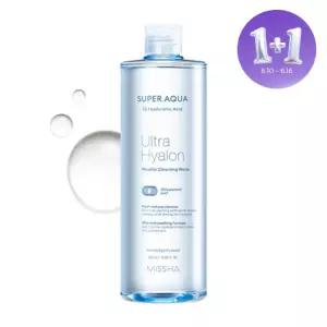 [1+1][미샤] 수퍼 아쿠아 울트라 히알론 미셀라 클렌징 워터 500ml