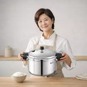 풍년압력밥솥 통5중 스테인레스 가스 인덕션 겸용 압력솥 뉴파이브 IH 10인용