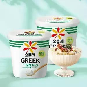 빙그레 요플레 그릭 마일드 무가당 플레인 900g 2개