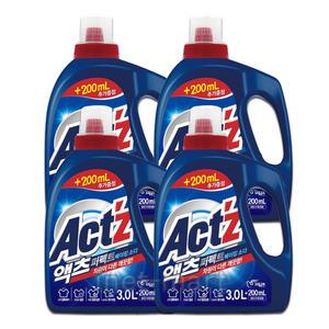 액츠 퍼펙트 베이킹소다 액체세제 용기 3L x 4개