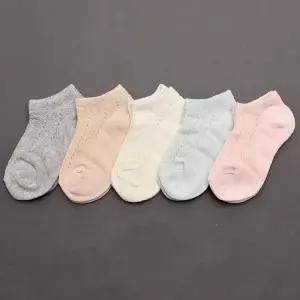 마카롱커즈여 5족 유아 아동 망사 발목 양말 세트 남아 여아 어린이