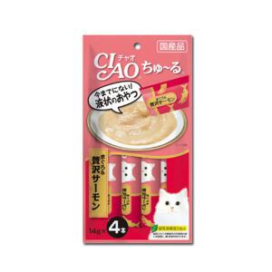 [중복20%]이나바 챠오츄르 (SC-143) 참치&연어(4P) 츄르간식 고양이간식