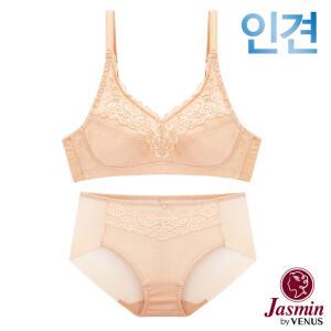 [자스민by비너스]인견 노와이어 풀컵 홑겹브라팬티2종(JB1265)80A-95C컵