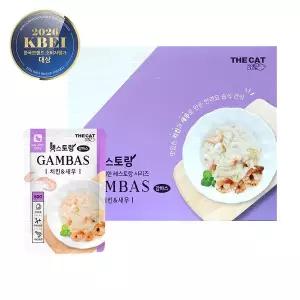[더캣] 캣스토랑 감바스 80g (치킨새우) 10개