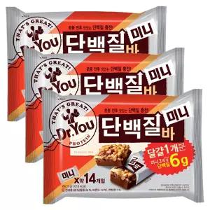 오리온 닥터유 단백질바 미니 202.5g, 3개