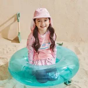 아이스샌드 키즈 유아 아동 래쉬가드 플랩캡 치렝스 수영복 세트 BR-88106