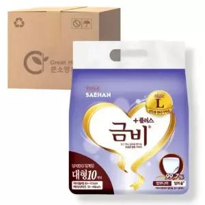 금비 팬티 기저귀 대형 10매 2팩 (총 20매)