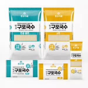 [몽고식품] 몽고 구포국수 소면 중면 500g 900g 1.4kg 3kg 잔치국수 우동 육수