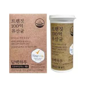 담백하루 트랜짓 100억 유산균 340mg x 30캡슐 / 써클