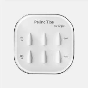 Peilinc 정품 애플펜슬 펜촉 1/2세대 호환 2B HB 총 6개입