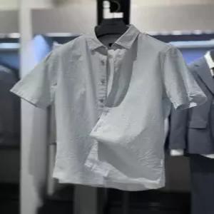 [트루젠] 트루젠 민트 린넨코튼 혼방 쿨워셔블 워싱 반팔 캐주얼 셔츠 426617031042