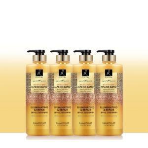 엘라스틴샴푸 마스터블렌드펩타이드 고영양 건성 손상 모발용 770ml 4개 / SN
