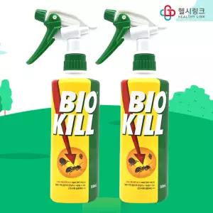 동성 비오킬 500mlx2개 진드기 좀벌레 베드버그 해충 초파리 저독성 살충제 해외여행