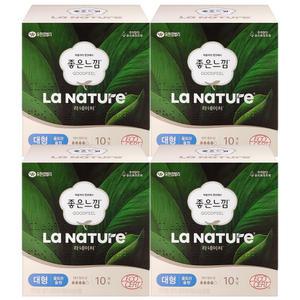 좋은느낌 유기농 라네이처 울트라 대형 10P X 4팩
