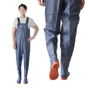 옳은유통 남녀공용 가슴장화 265mm/ 갯벌 해루질 낚시 농업 농사 용품 장비 장화