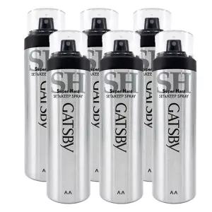 갸스비 셋&킵 6개 헤어스프레이 263ml gatsby 대용량