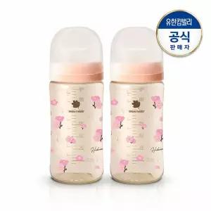 [그린핑거]베베그로우 PPSU 무궁화 젖병 트윈팩 280ml(노꼭지)