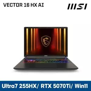 T) MSI 벡터 16 HX AI A2XWHG-U7 QHD+ Win11 (32GB 램/ NVMe 1TB 교체 장착) + MSI백팩 마우스