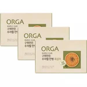 올가 구워만든 우리쌀 전병 흑임자 (6개입) 한과 전통과자 명절 144g 3개