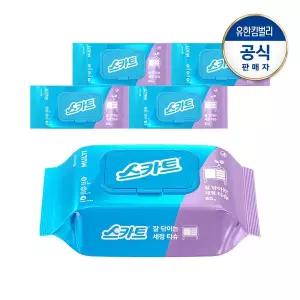 [크리넥스]스카트 잘닦이는 세정티슈 80매X5팩