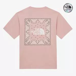 [노스페이스] [노스페이스 공식] NT7UR13C 남성 반다나 반팔 티셔츠_PALE PINK