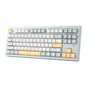 지클릭커 OFFICEPRO WK50 사일런스 M RGB 무소음 방수 무선 블루투스 87 Navy Blue