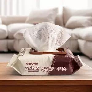 [기본에] 빅사이즈 가죽 크리너 티슈 캡형 25매 3팩