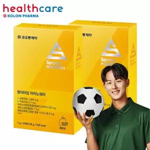 코오롱제약 원더타임 아미노워터 레몬 20포 2개 에너지 수분보충 음료 BCAA 아르기닌
