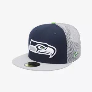 [뉴에라] NFL 시애틀 시호크스 베이직 메쉬 피티드캡 오션블루/돌핀그레이_15131683