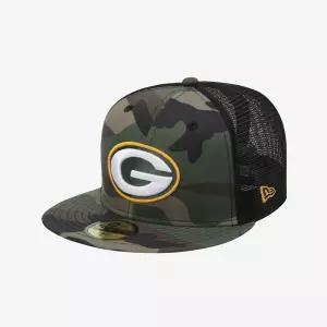 [뉴에라] NFL 그린베이 패커스 베이직 메쉬 피티드캡 우드랜드 카모/블랙_15131685